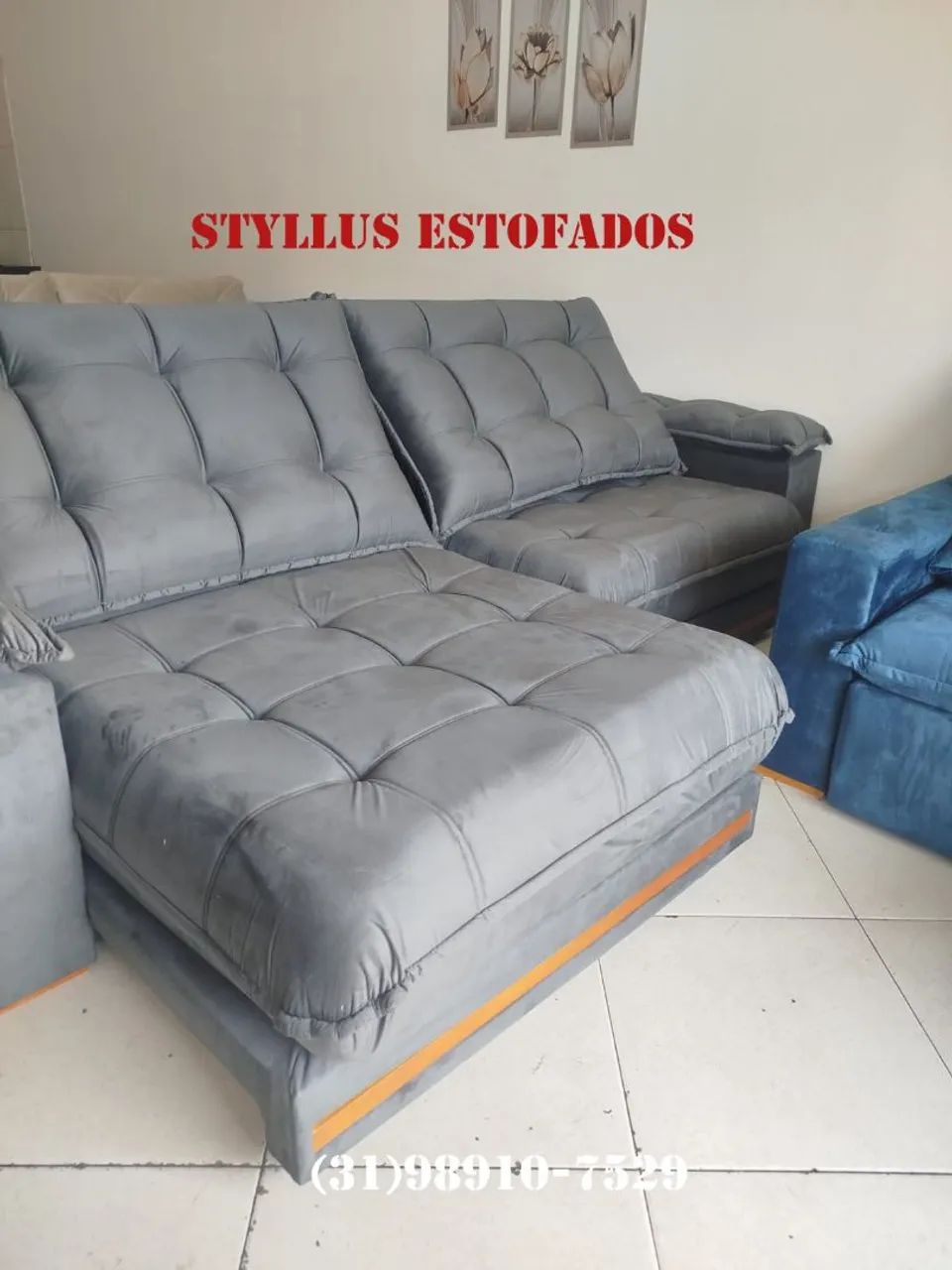 Sofá retrátil de luxo modelo FOFÃO 
