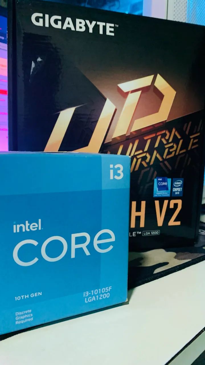 Intel Core I3 10105f + Placa Mãe H510m HV2 LGA 1200