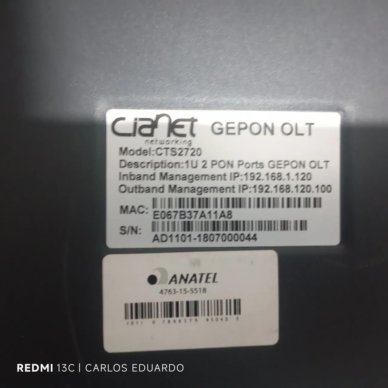 OLT Cianet CTS 2720 - Foto 5