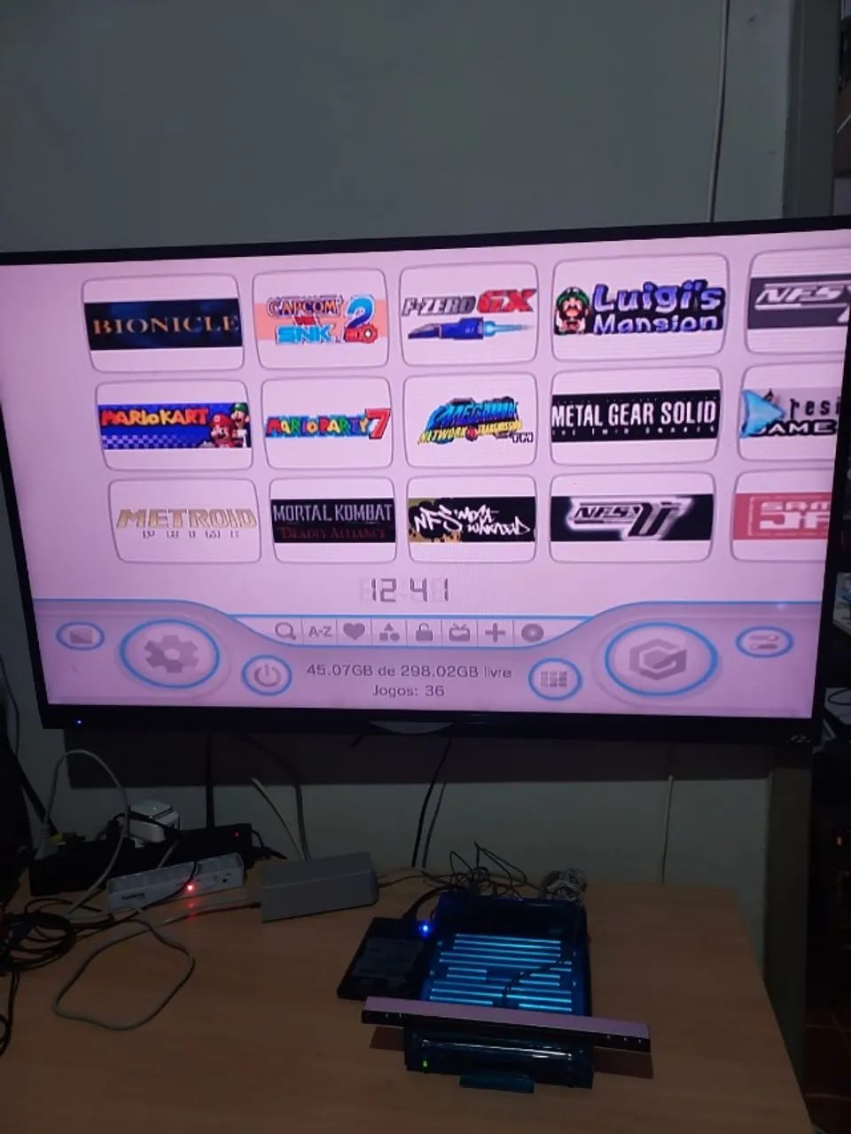 Console Wii Azul Transparente + Hd Com Jogos - Foto 5