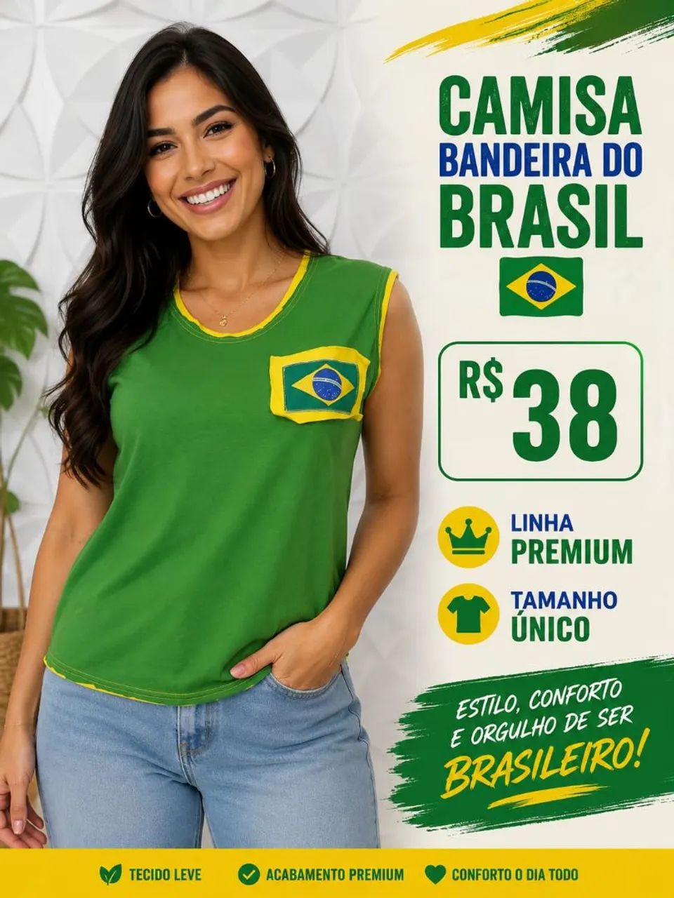 Blusa feminina do Brasil - Foto 3