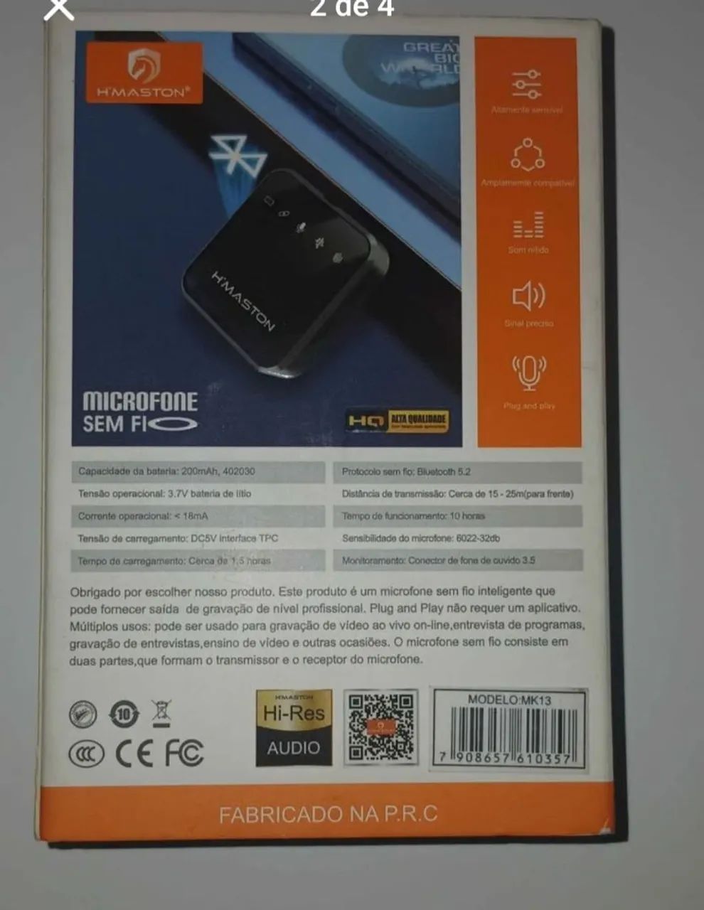 Microfone sem fio - Foto 2