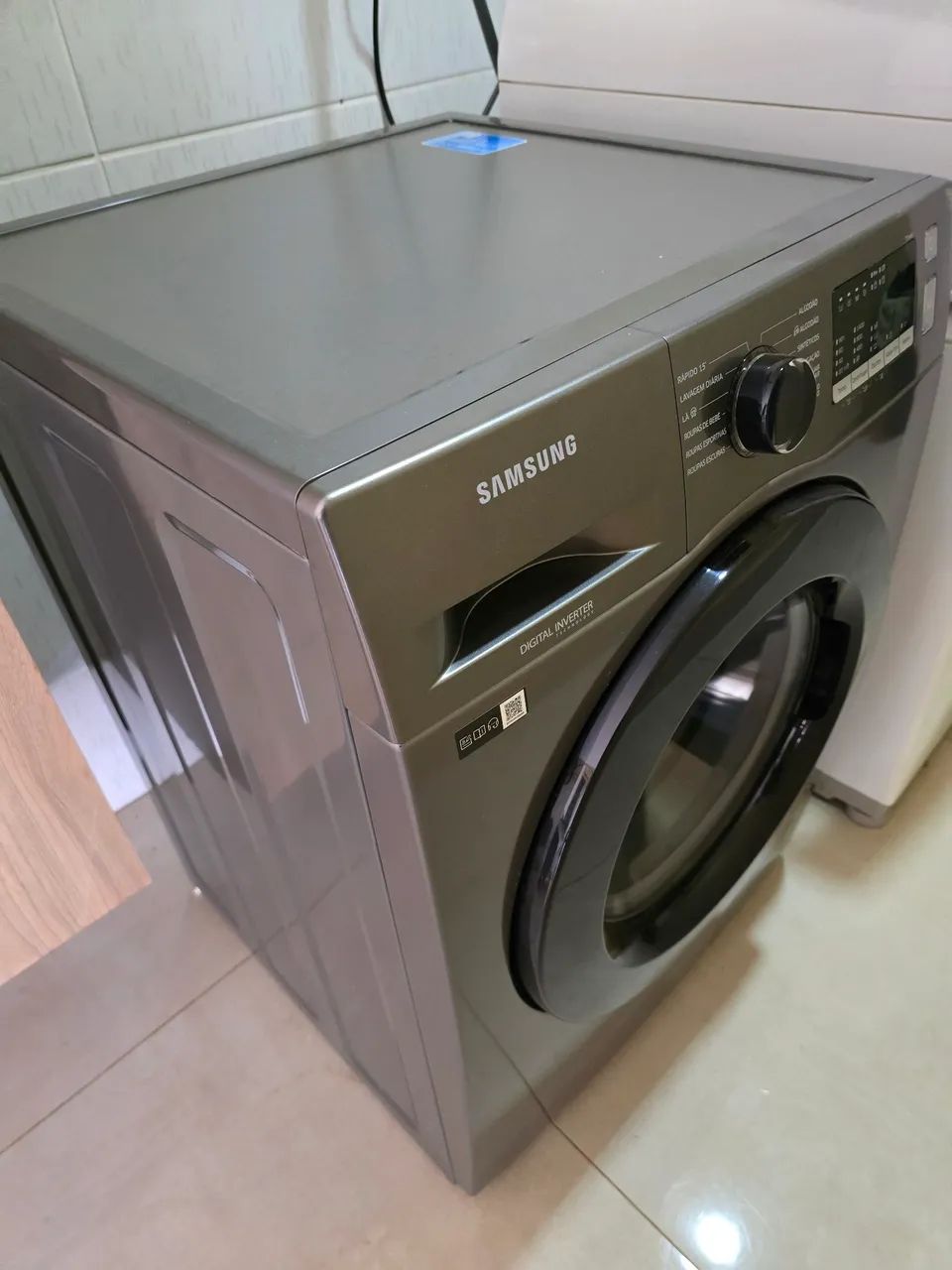 Samsung Lavadora Digital Inverter WW11T Inox 11kg 220V - Foto 2