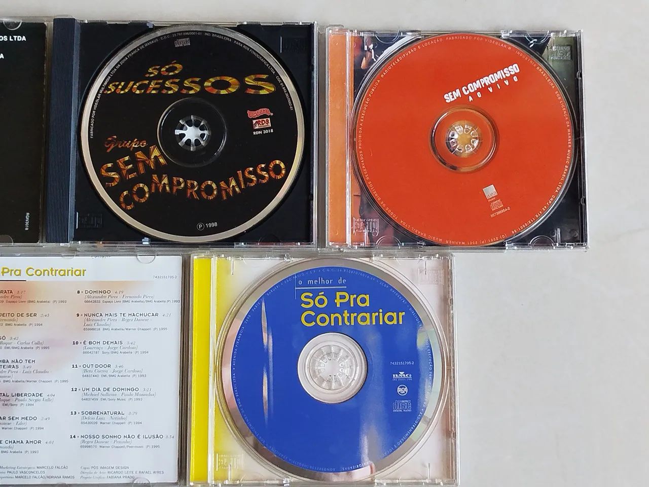 CDs - Só para Contrariar - Sem Compromisso ao Vivo - Sem Compromisso Só Sucessos - Kit C/3 - Foto 2