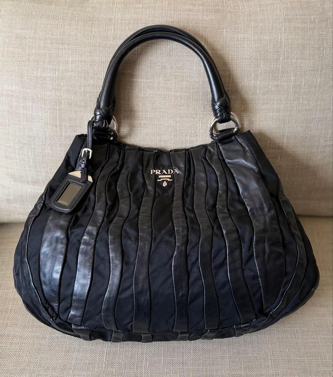 Bolsa Prada hobo waves 