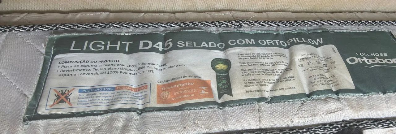 Cama box Queen Ortobom Light Selado colchão D45  - Foto 3