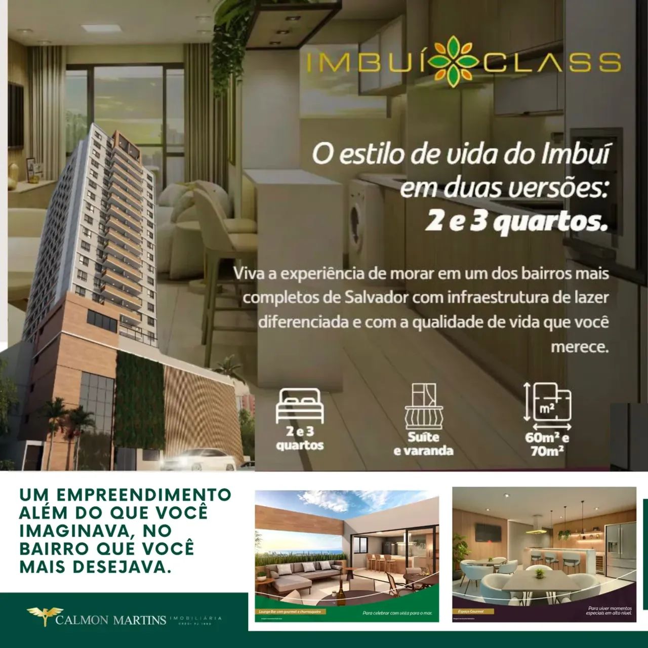 EXCELENTE APARTAMENTO COM 2 QUARTOS E VARANDA NO IMBUÍ