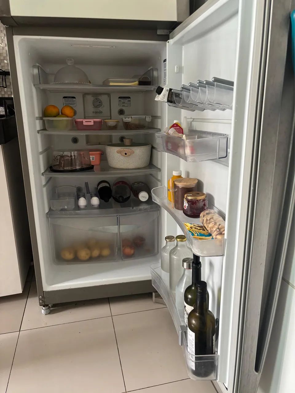 Geladeira GE 410 litros inox - Foto 6