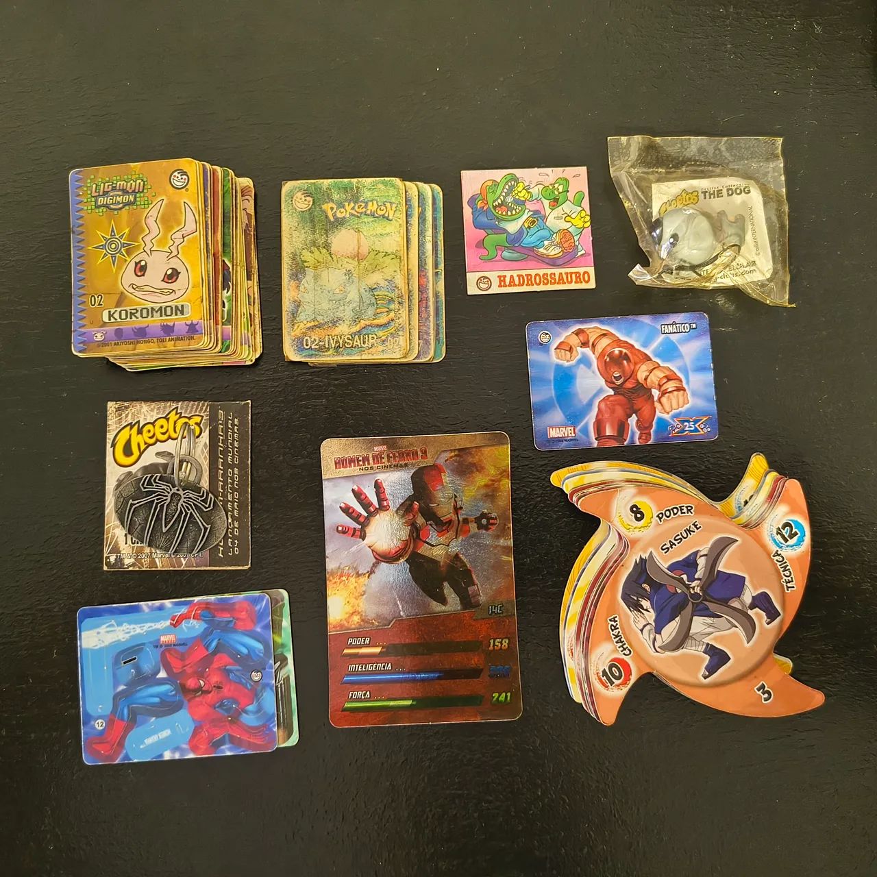 Lote Raridades Tazos Cards Elma Chips e afins
