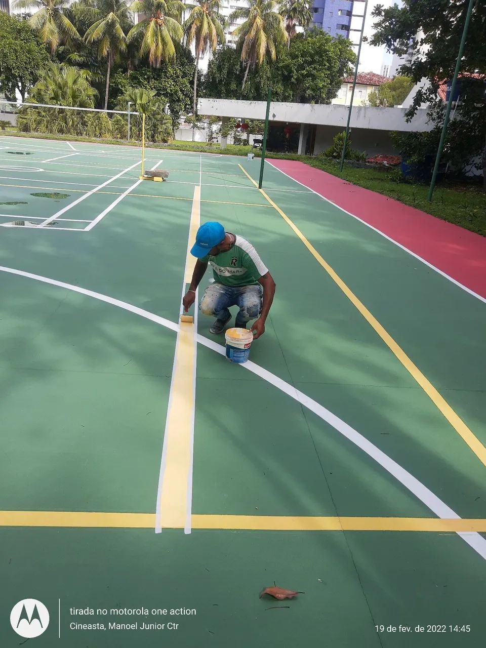 Pintura de QUADRA  E  ESTACIONAMENTO 