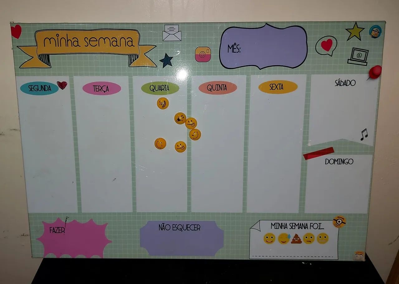 Weekly Planner Magnet/Notes/Routine