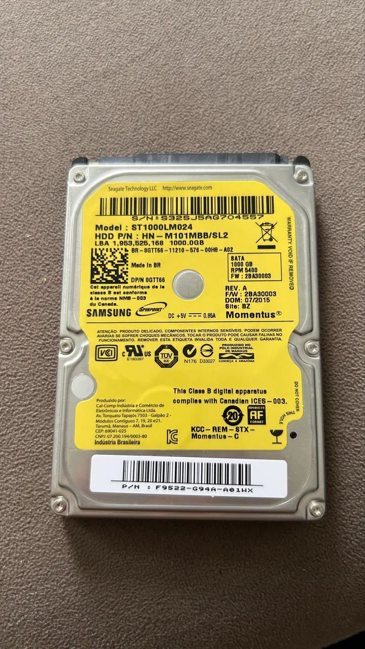 HD 1TB Notebook 