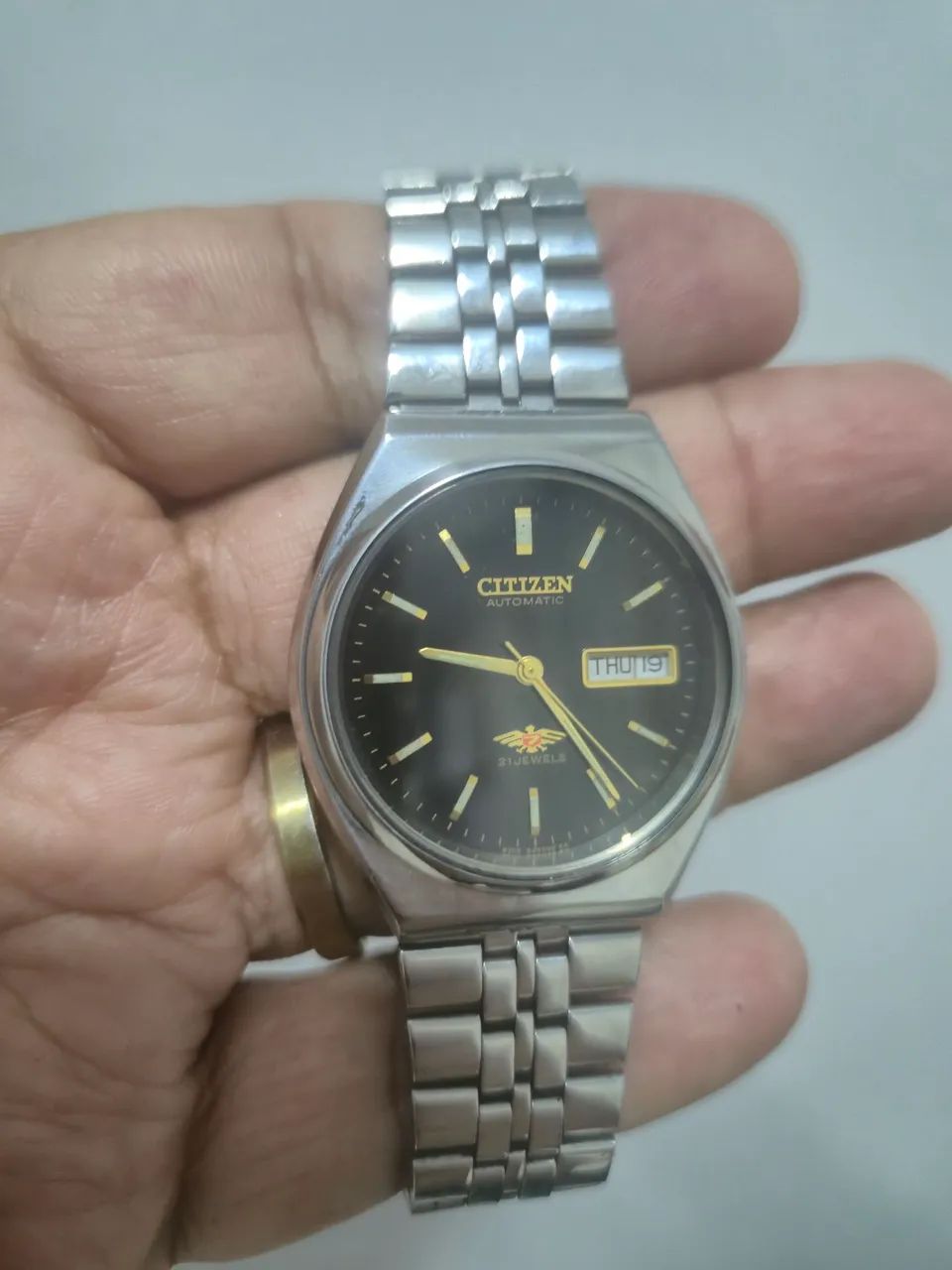 Relógio CITIZEN 7 EAGLE AUTOMÁTICO  PRETO   -   LINDÍSSIMO / IMPECÁVEL - Foto 4