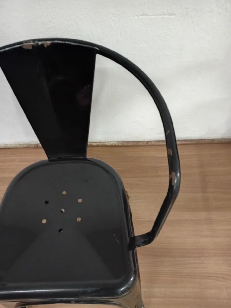 Cadeira Fixa Design Tolix com Braços Metal - Foto 3