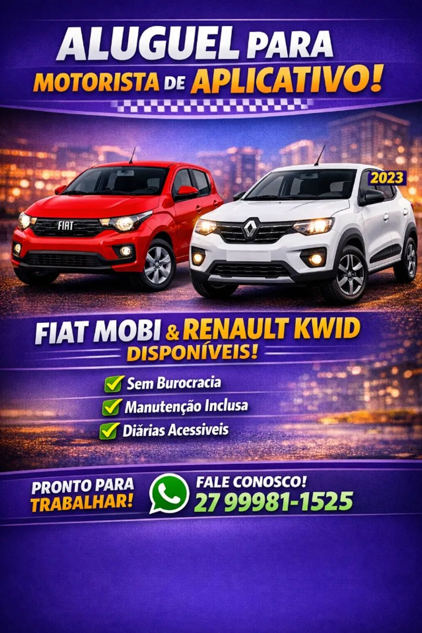 Aluguel Carro aplicativo 