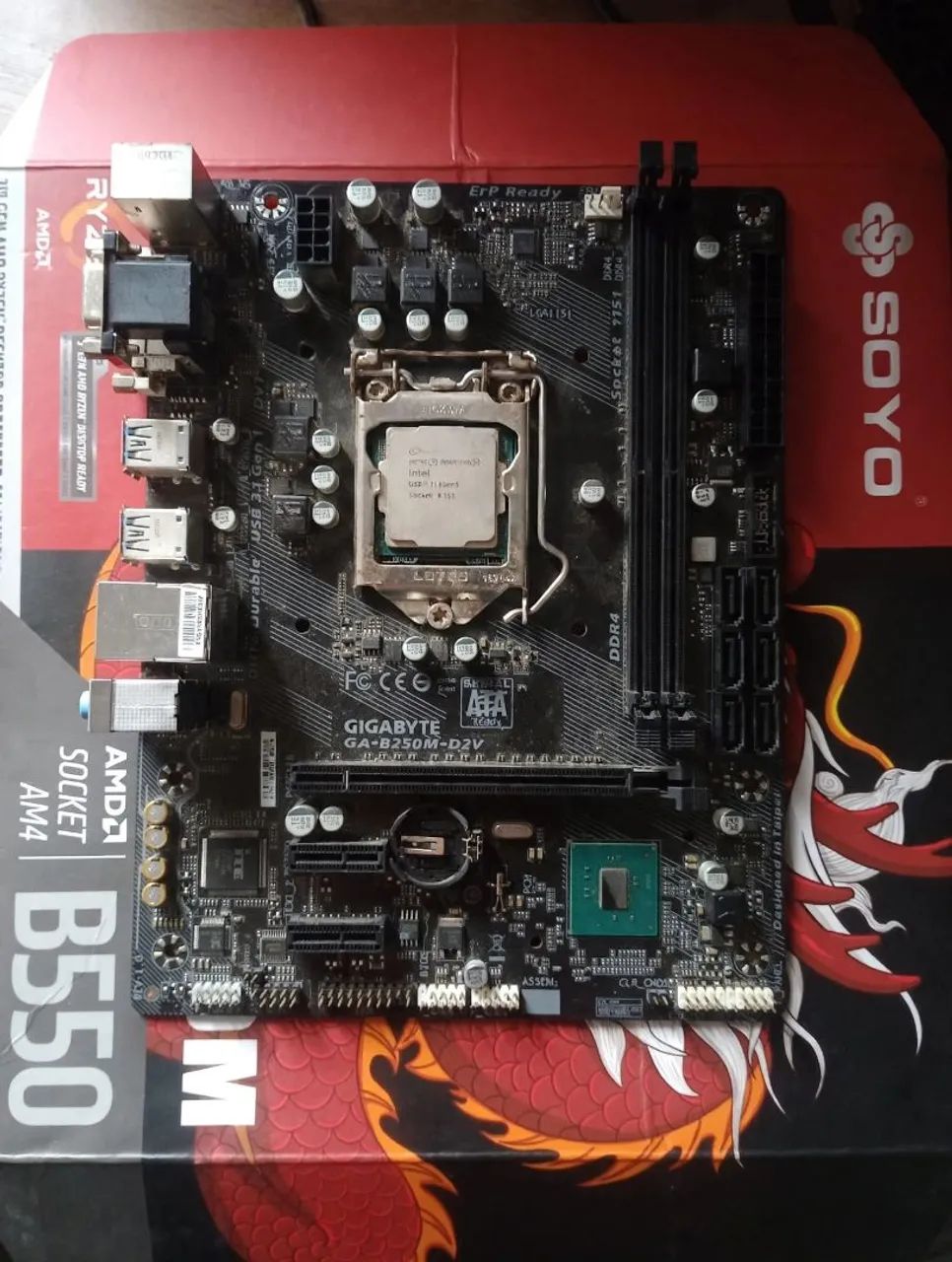 Placa mãe b250 + Pentium 