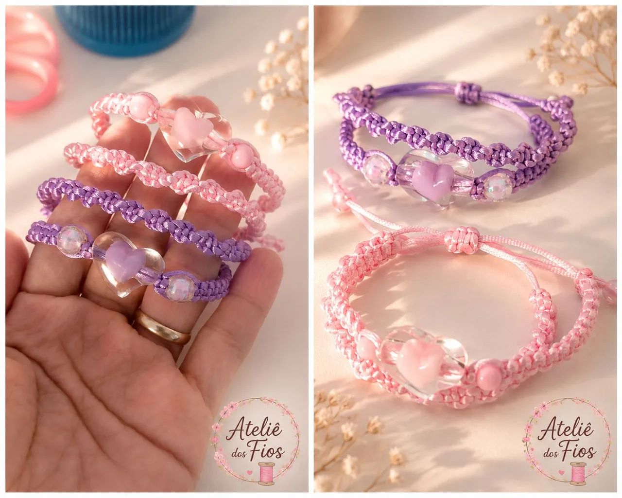 Pulseiras Artesanais - Ateliê dos Fios - Foto 5