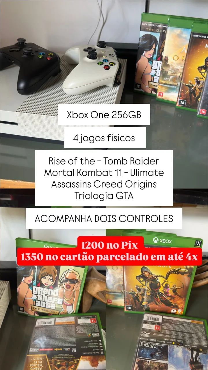 Xbox One com controles e jogos  - Foto 3