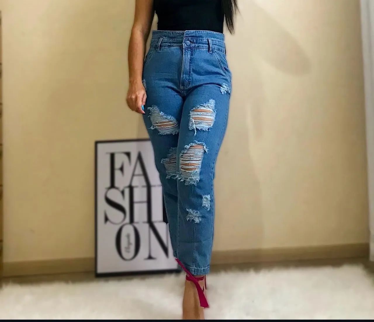 Calça Mom Jeas Novas  - Foto 2