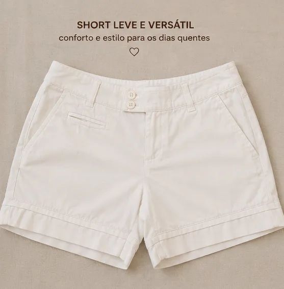 Short Branco Clockhouse - Foto 5