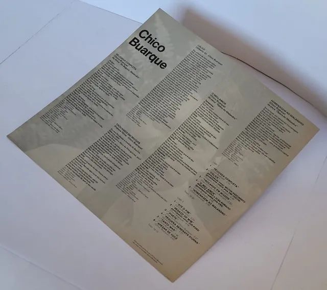 Vinil Chico Buarque 1978 LP - Foto 3