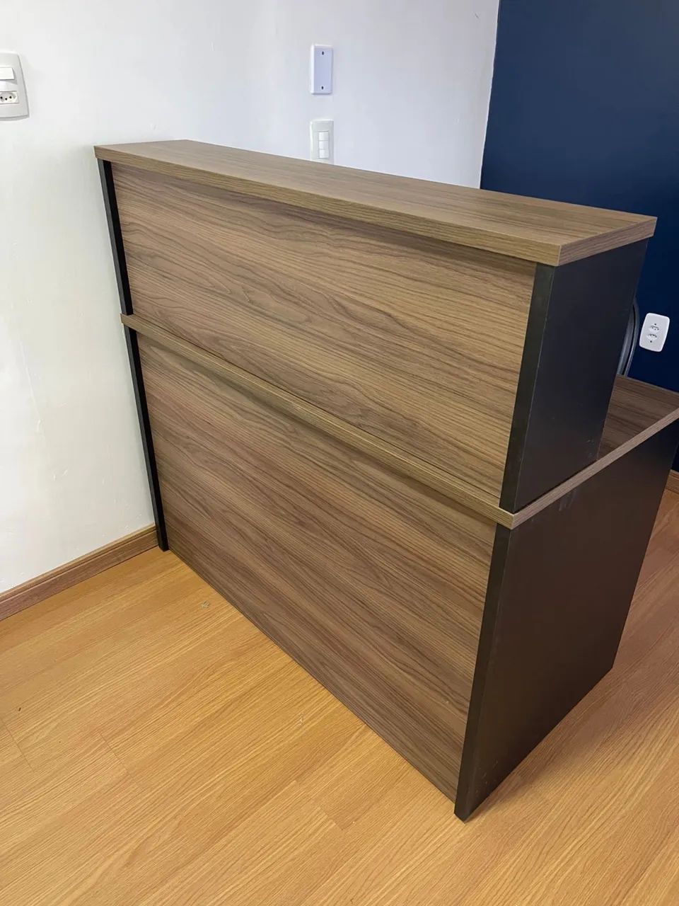 MESA BALCAO RECEPCAO ATENDIMENTO COM GAVETAS LOJA IKONOFFICE  - Foto 2