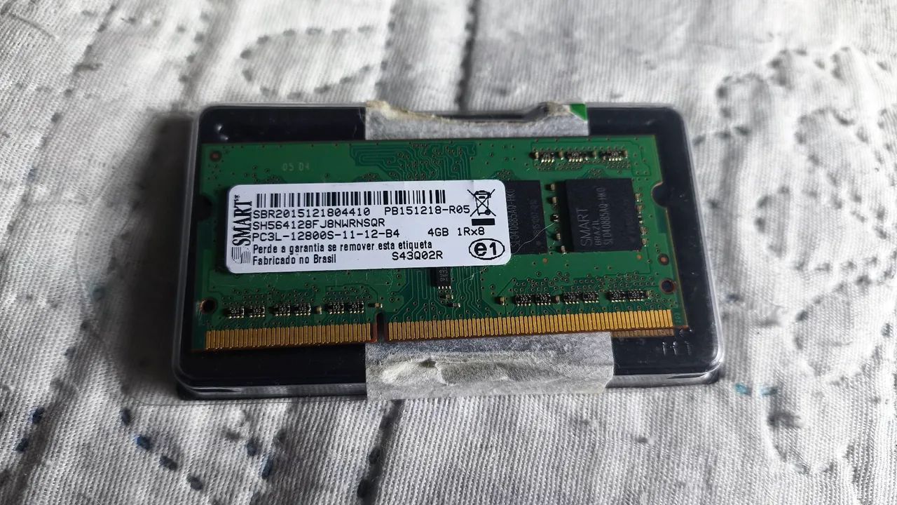 Memória notebook 4g DDR3 (1x4)