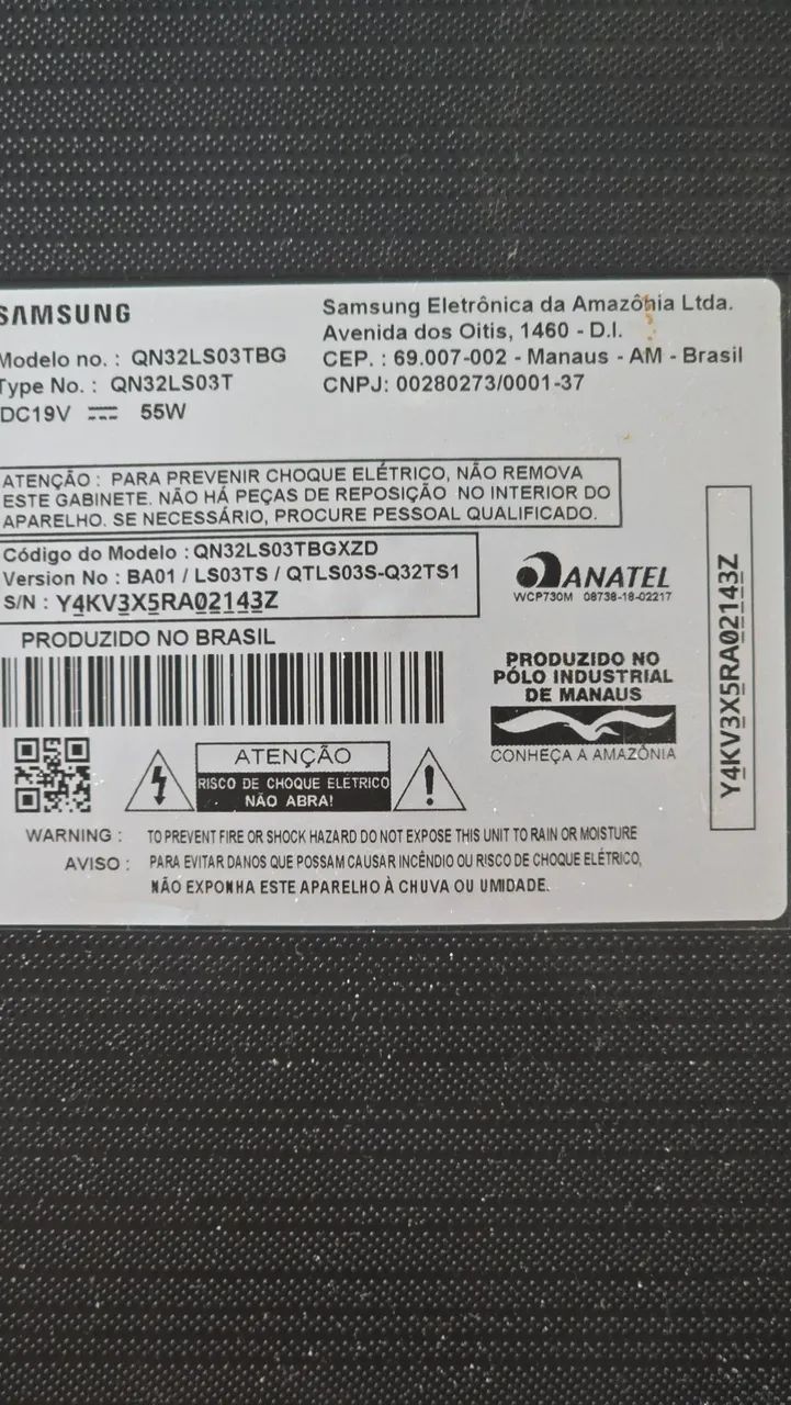 Tv 32 qled samsung tela quebrada - Foto 5