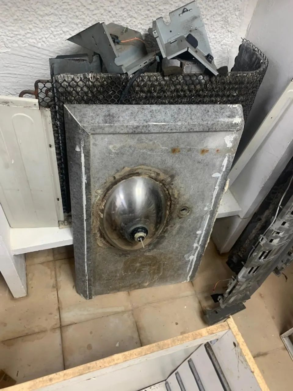 PROMO!!! Pia de mármore cinza para cozinha c/ cuba inox (usada em bom estado) - Foto 3