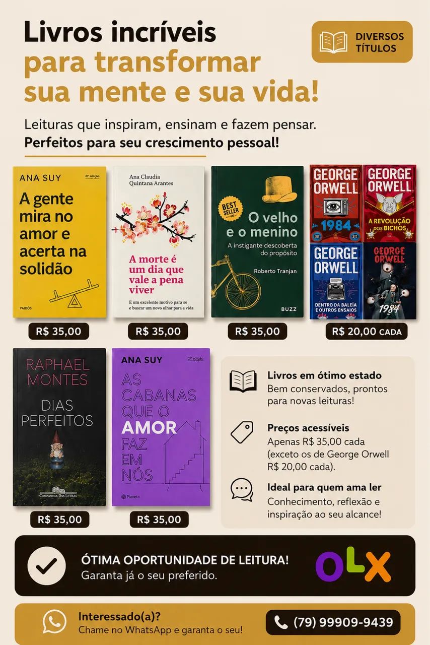LIVROS NOVOS - Foto 5