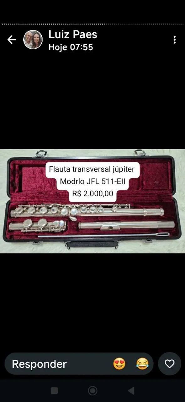 Frauta transversal marca júpiter 