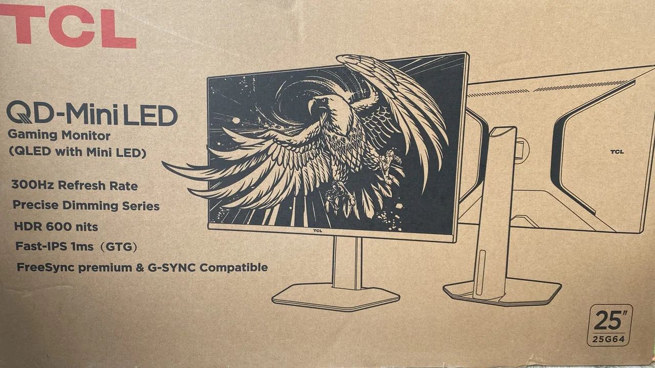 Vendo monitor TCL Qd_miniled .25? polegadas 300hz - Foto 4
