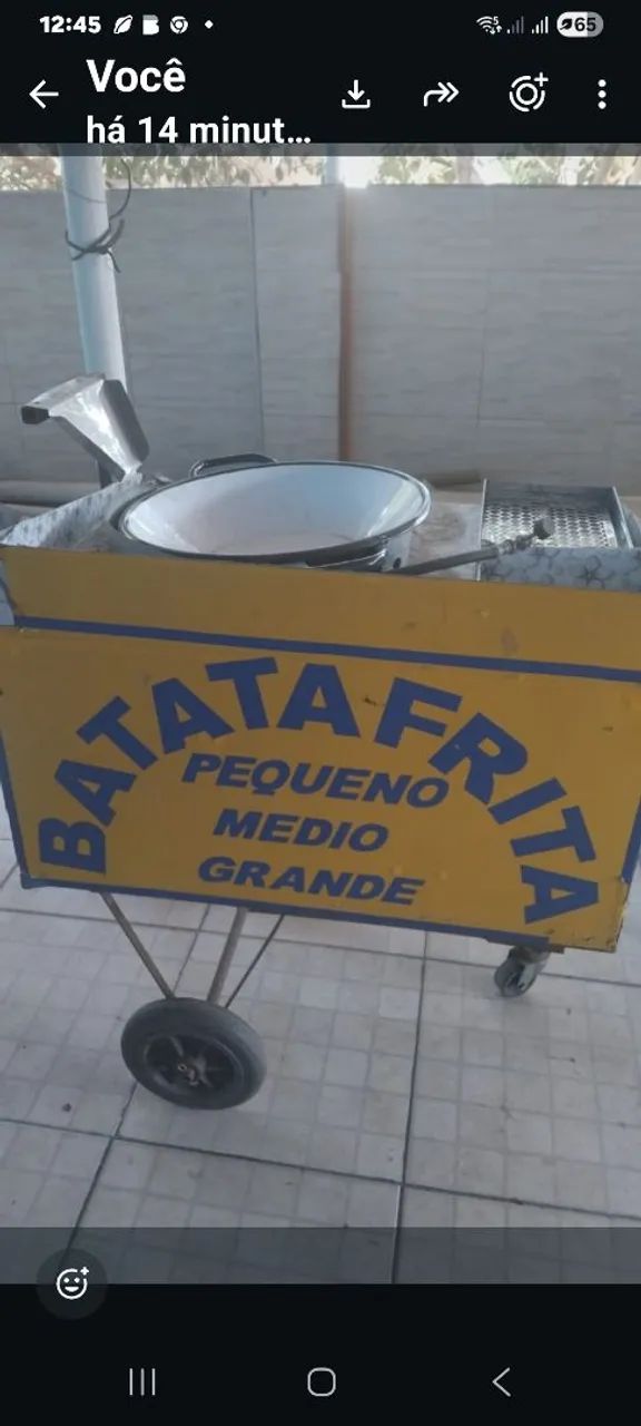 CARRINHO MÓVEL DE FRITURAS DIVERSAS.