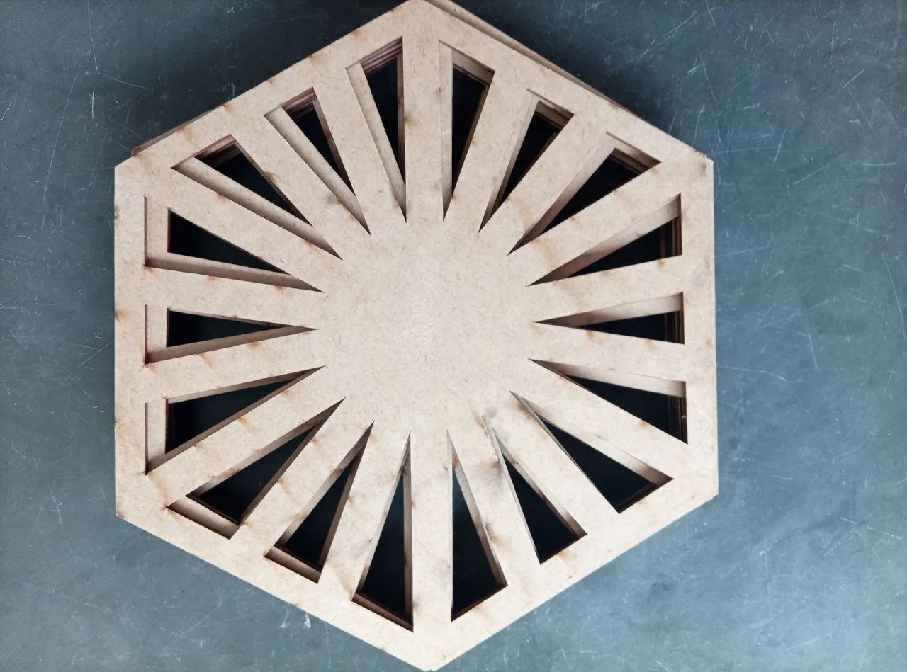 Placa Decorativa Vazada Tipo Cobogó em 47 Pç MDF   BH/MG. - Foto 6