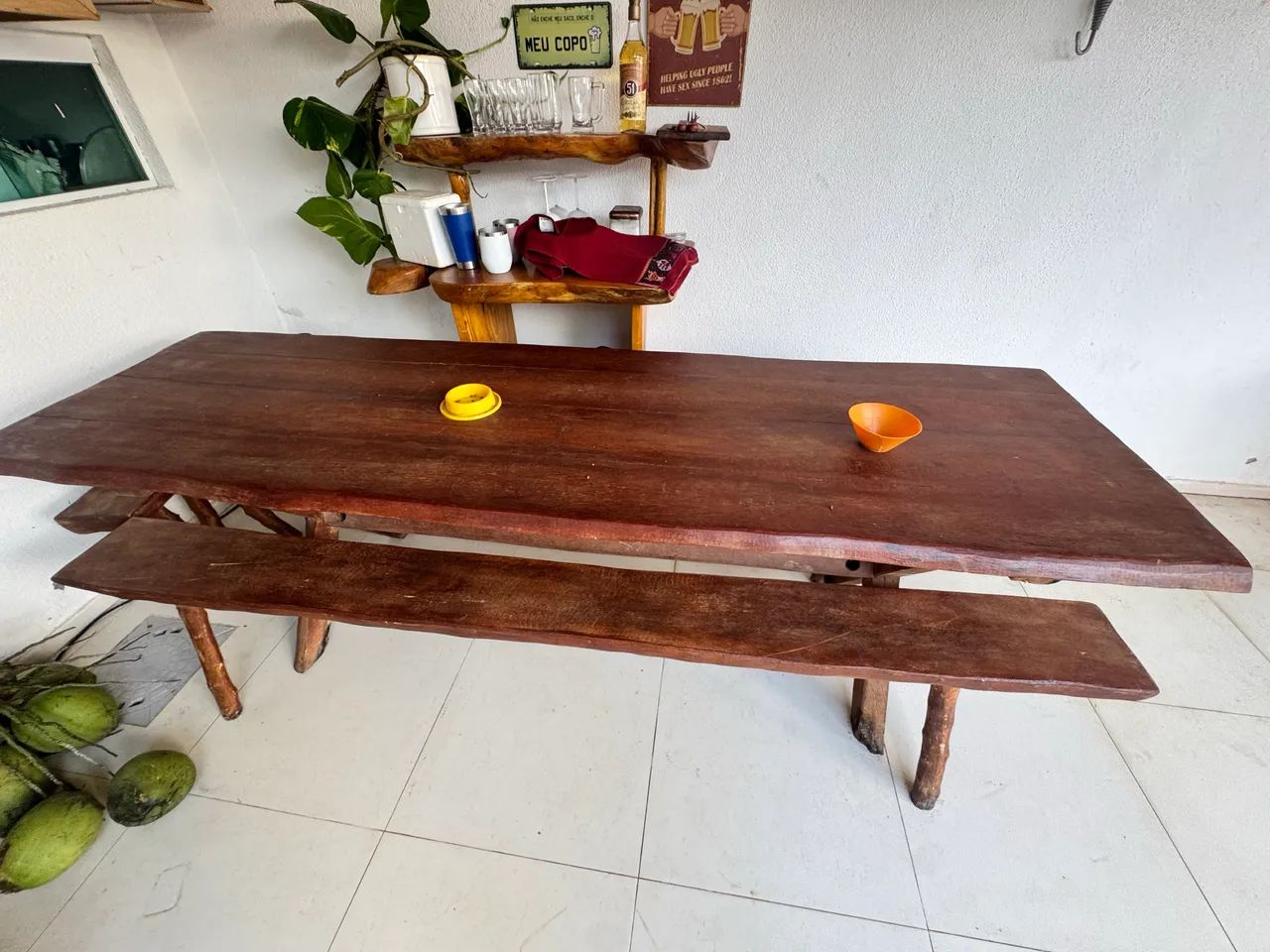 Mesa de Coqueiro 3,00 X 0,80