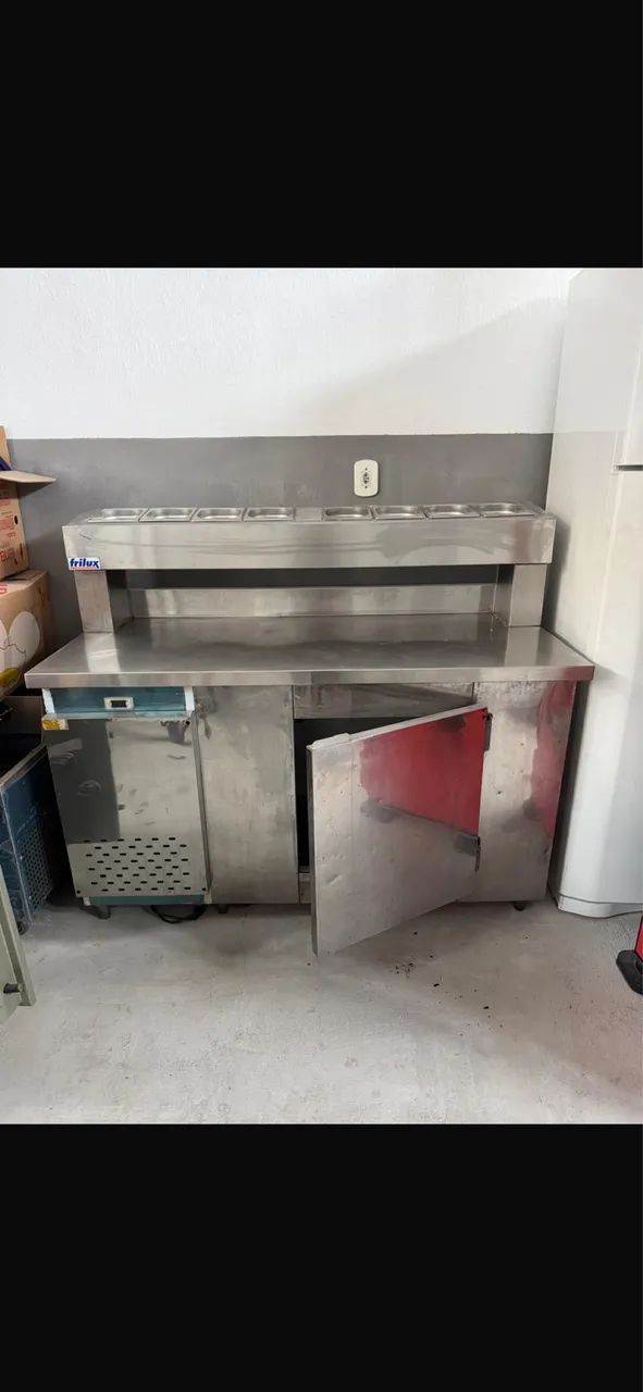 balcão refrigerado Frilux com condimentadora de 8 Cubas - Foto 2