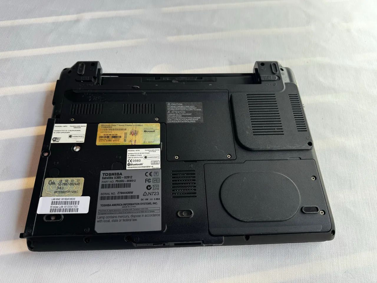 Notebook Toshiba Satellite U305-S2812. (Sucata) - Foto 2