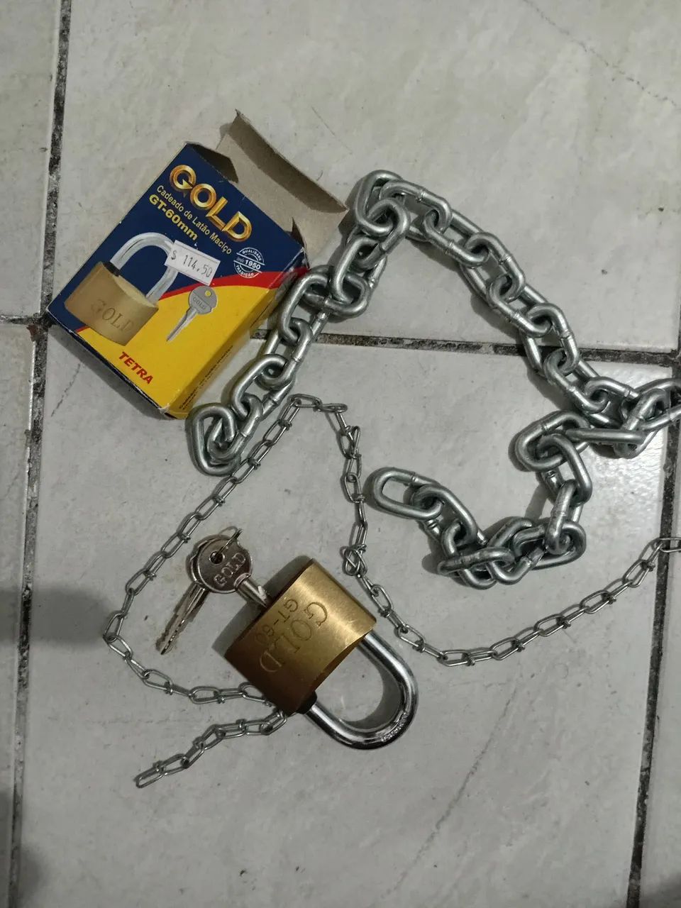 Cadeado Tetra n° 60 marca Gold R$ 114,00