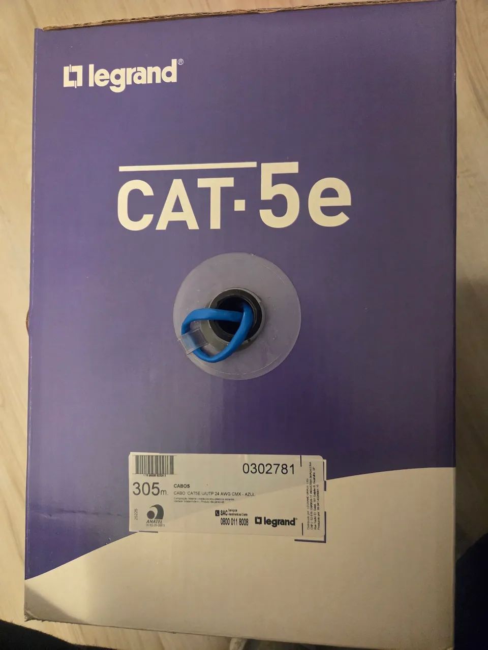 Caixa de cabo ct5e homologado Legrand  - Foto 4