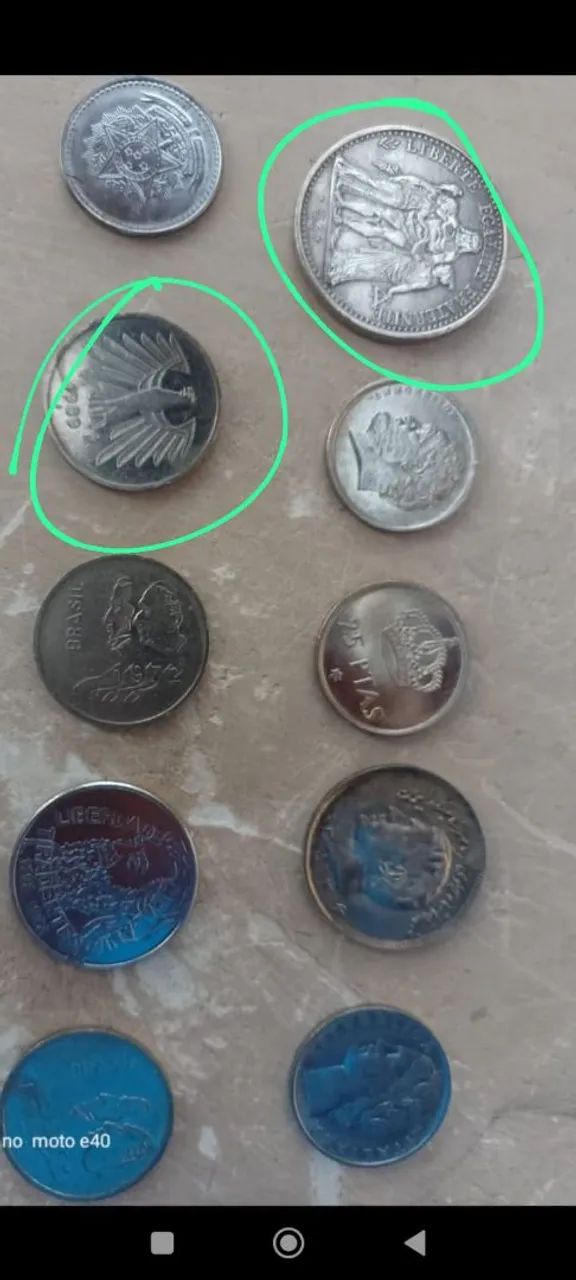 MOEDAS RARAS DIVERSAS 