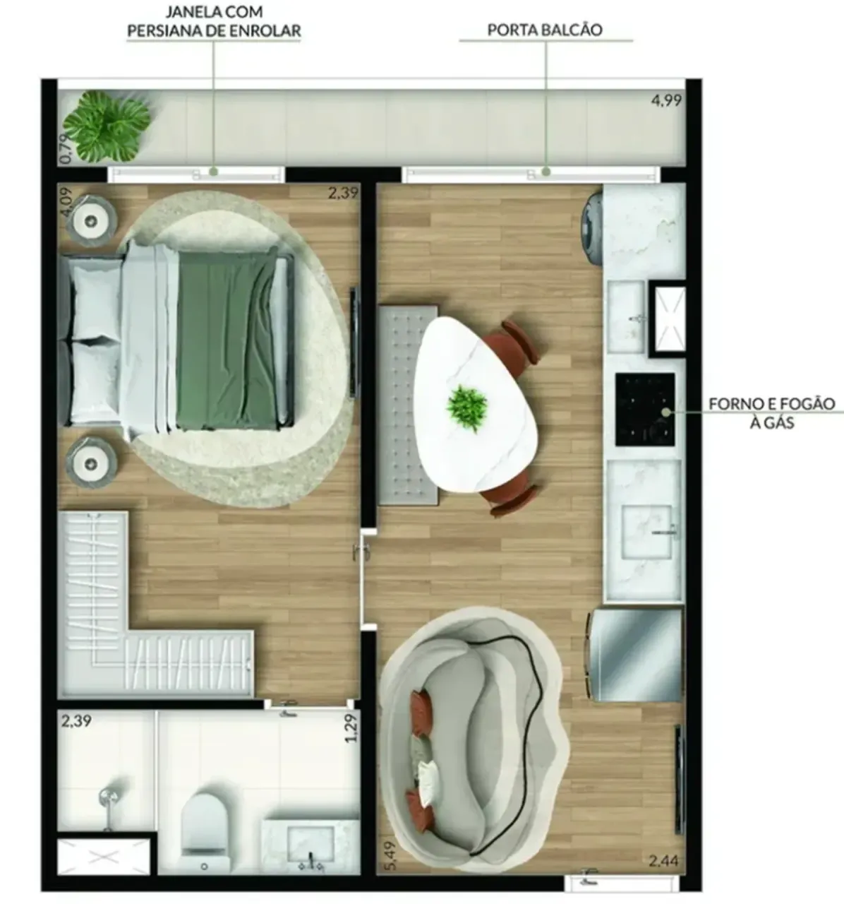 PLANTA 32m²
