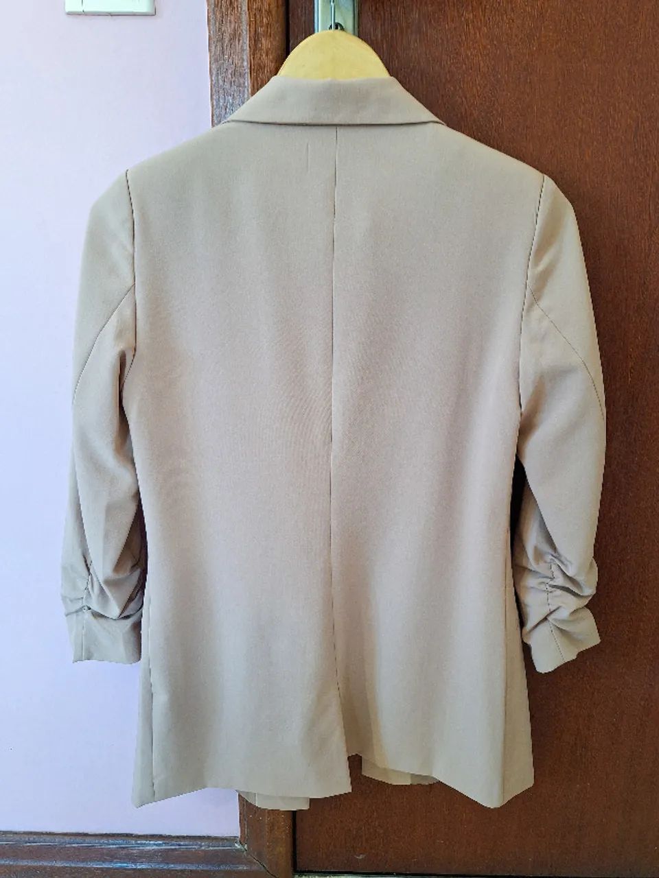 Blazer Alfaiatado Marrom - Foto 2