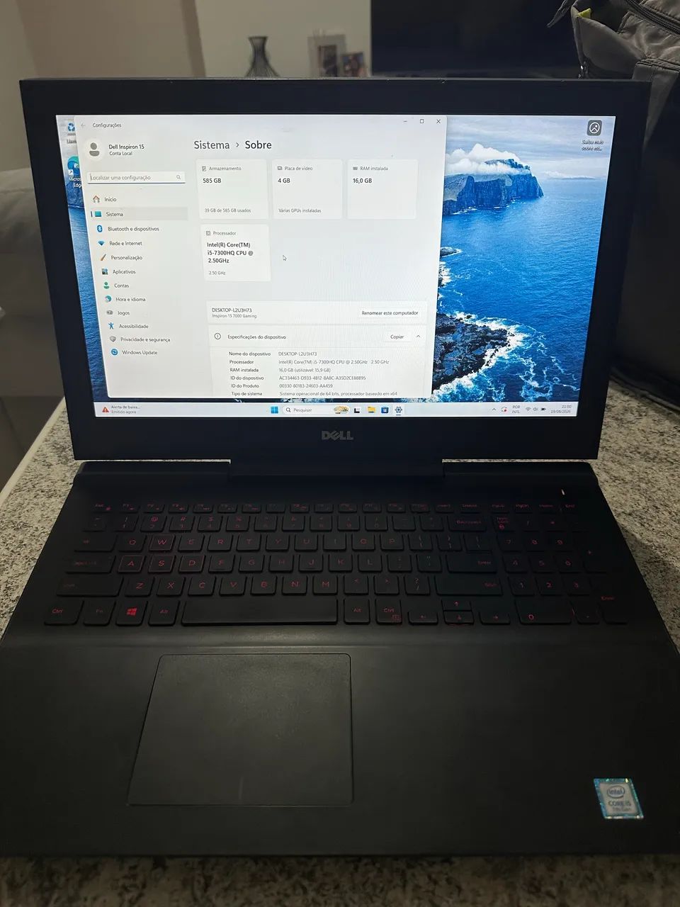 Notebook Dell Inspiron 15 7000 Gaming - Foto 3