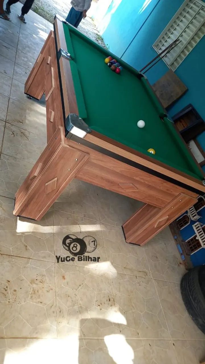 Mesa de sinuca mesa de bilhar a melhor da região com campo de ardósia