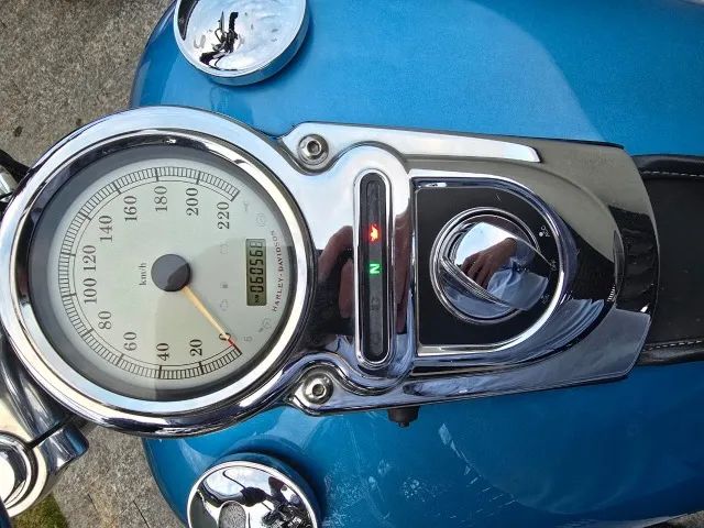 VENDO HARLÃO. FXDC - DYNA SUPER GLIDE CUSTOM AZUL 2011 - Foto 5