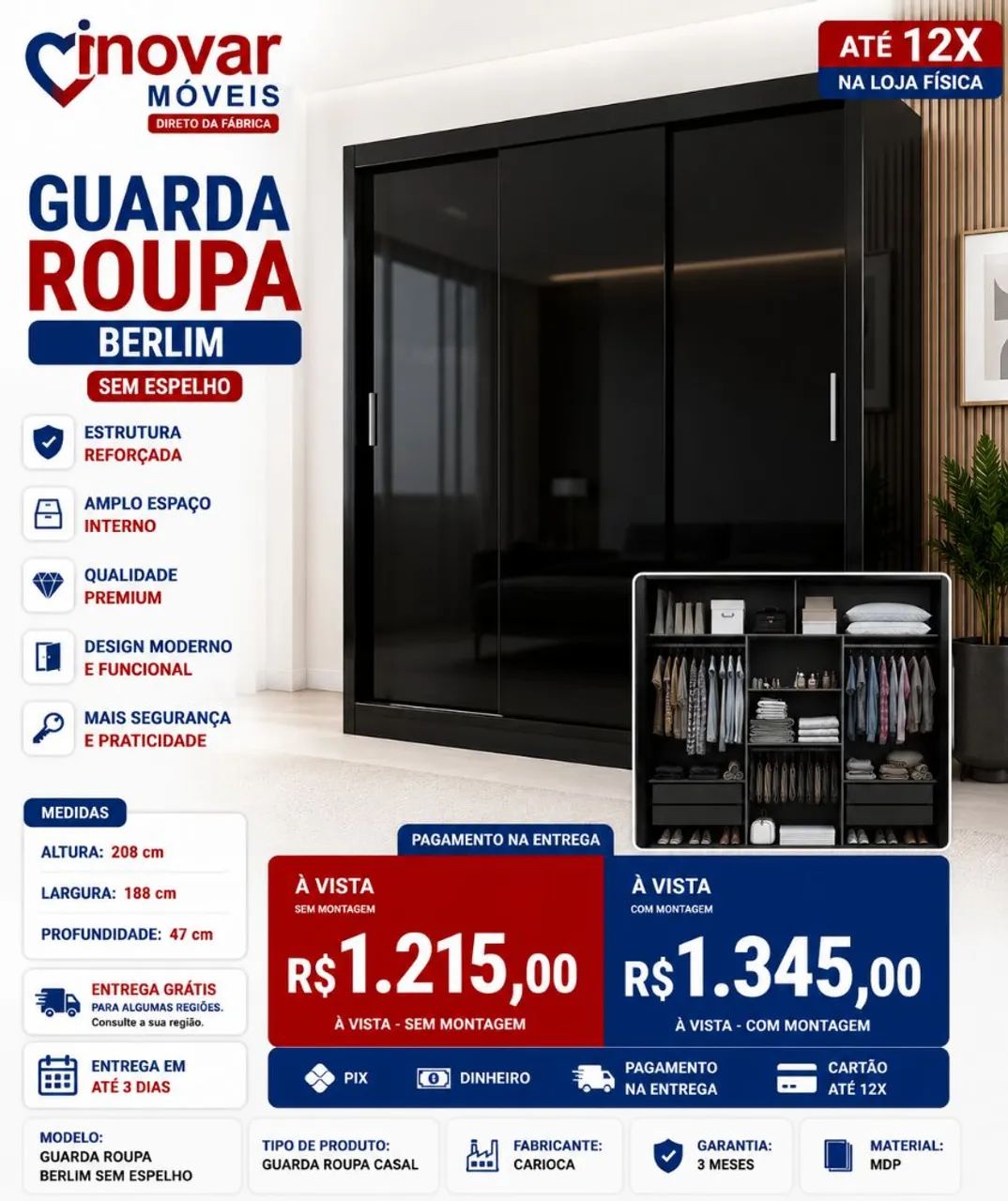 Guarda Roupa Berlim 