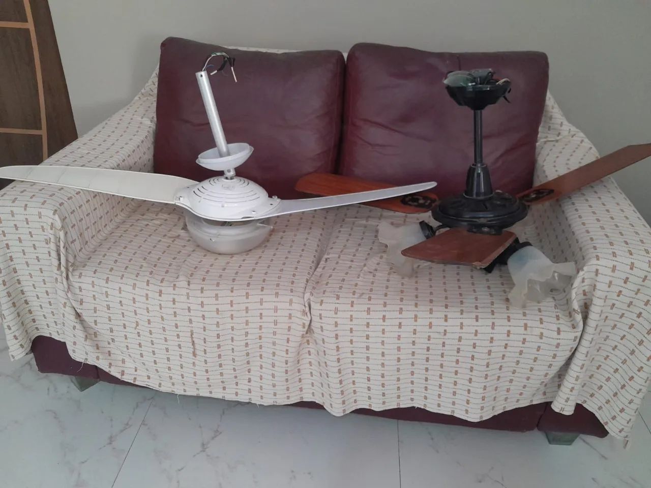 Ventilador de teto branco com 2 pas - Foto 4