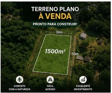 O lugar perfeito para sua casa de campo 1500m² documentado
