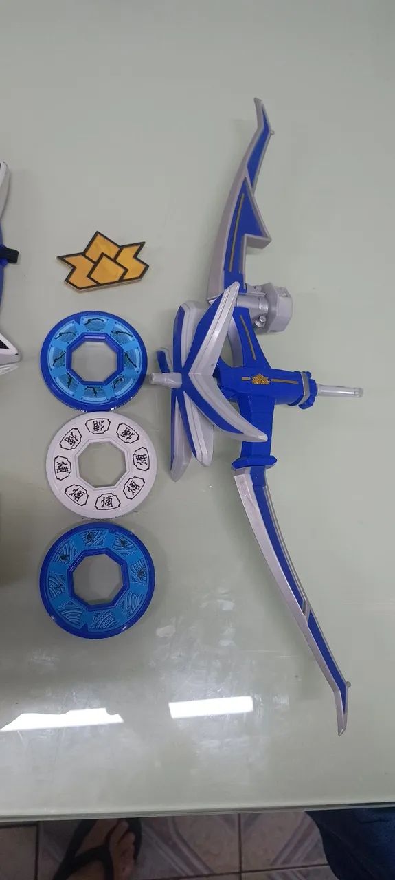 Kit Power Rangers Samurai Azul - Foto 3