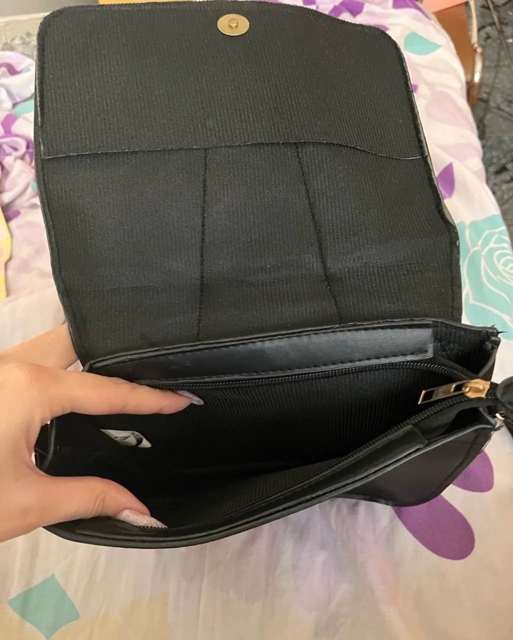 Bolsa preta pequena  - Foto 3